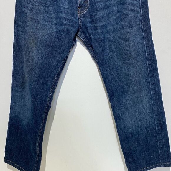 Levi's Men's Blue Signature Gold Cotton Regular Straight Leg Jeans Size 34x32 - Picture 2 of 10